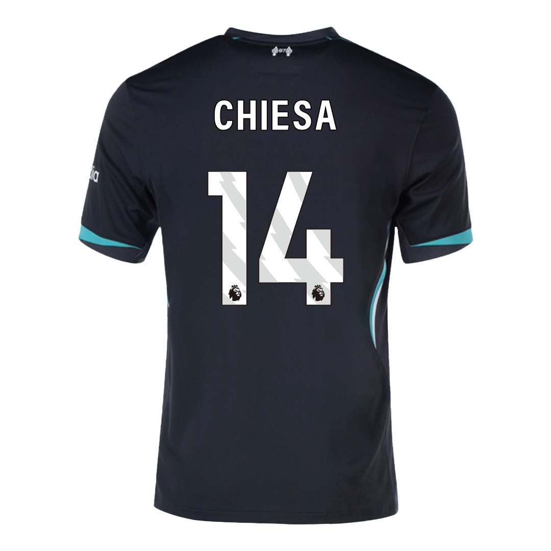 CHIESA #14 Liverpool Soccer Jersey Away Custom Shirt - Image 3