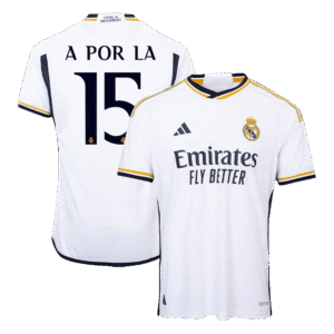 Real Madrid A POR LA #15 Home Custom Player Version Soccer Jersey 2023/24