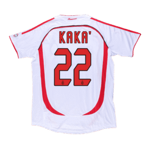 KAKA' #22 AC Milan Retro Jersey Away Soccer Shirt 2006/07 UCL