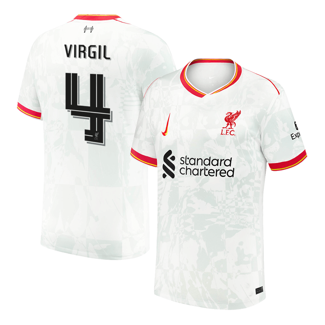 Liverpool VIRGIL #4 Soccer Jersey Third Away Custom Shirt - UCL