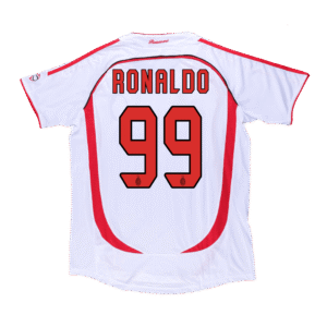 RONALDO #99 AC Milan Retro Jersey Away Soccer Shirt 2006/07 UCL