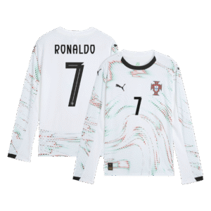 Portugal Long Sleeve Jersey RONALDO #7 Away Football Shirt 2025
