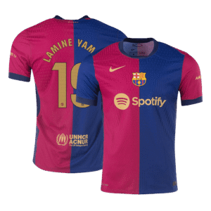 Barcelona LAMINE YAMAL #19 Home Custom Player Version Soccer Jersey