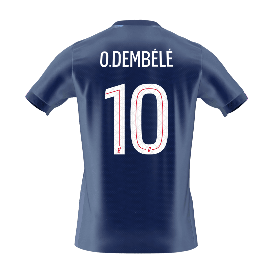 O.DEMBÉLÉ #10 PSG Soccer Jersey Home Shirt 2025/26 - Image 2