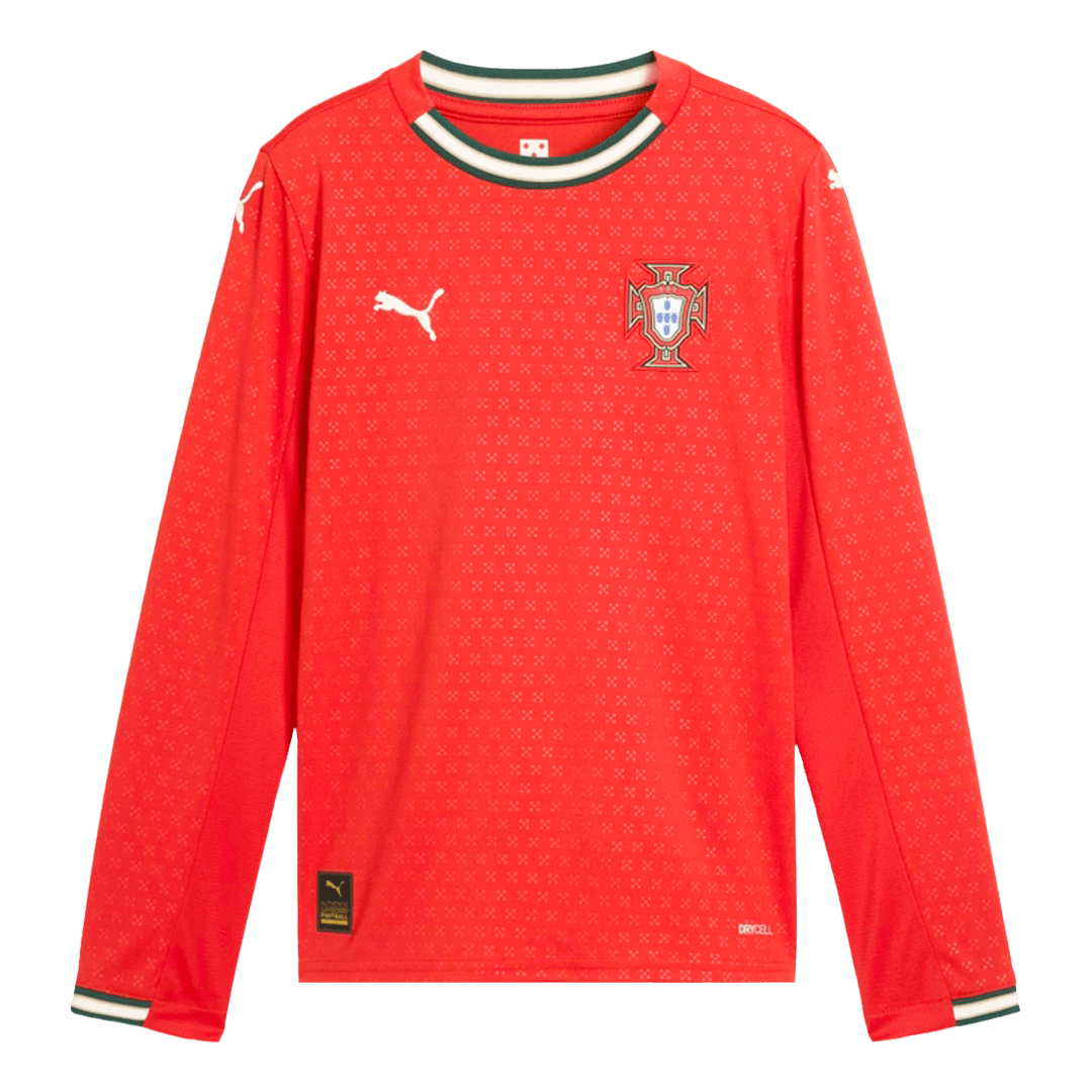 Portugal Long Sleeve Jersey Home Football Shirt 2025