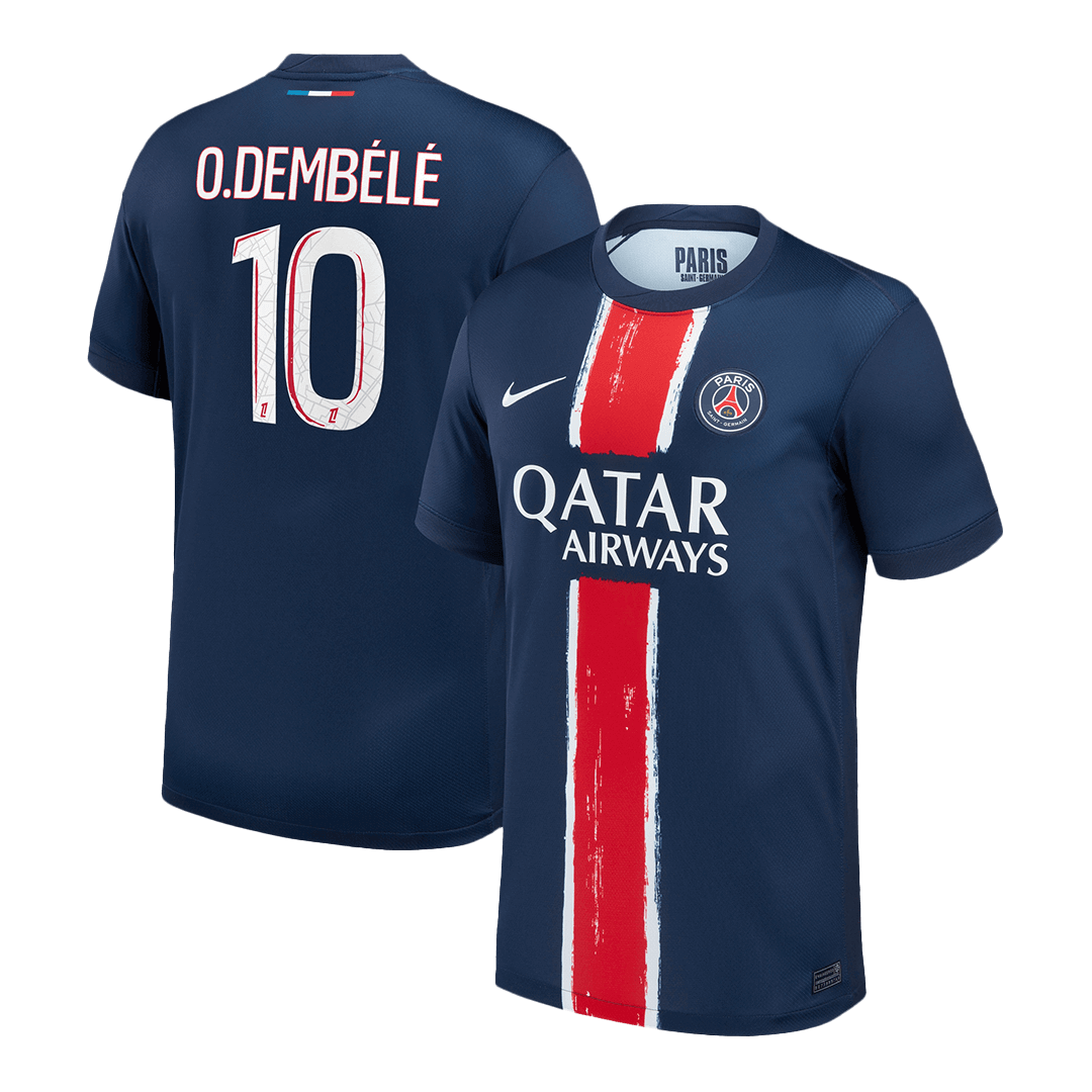 PSG O.DEMBÉLÉ #10 Soccer Jersey Home Custom Shirt