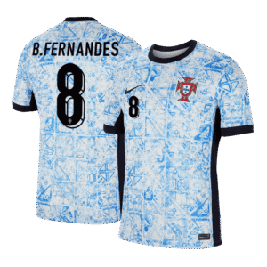 B.FERNANDES #8 Portugal Soccer Jersey Away Custom Shirt