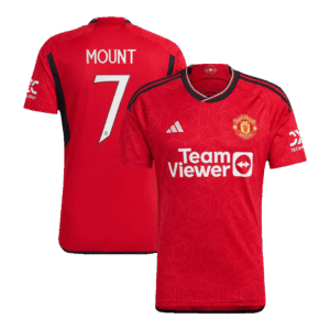 Manchester United Jersey Custom MOUNT #7 Soccer Jersey Home 2023/24 UCL