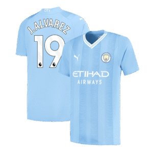 Men's J.ALVAREZ #19 Manchester City Home Soccer Jersey Shirt 2023/24