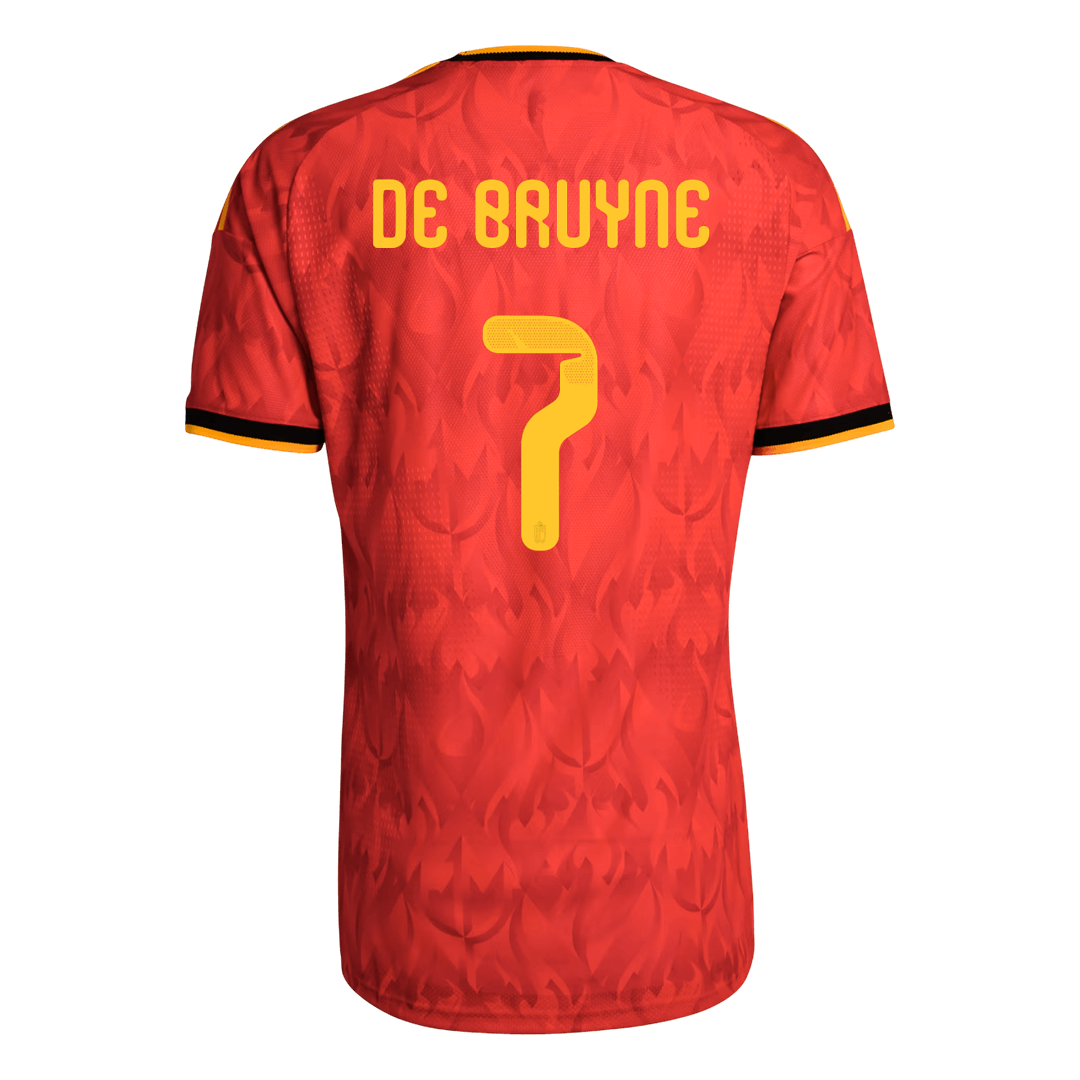Belgium DE BRUYNE #7 Home Custom Player Version Soccer Jersey World Cup 2026 - Image 3
