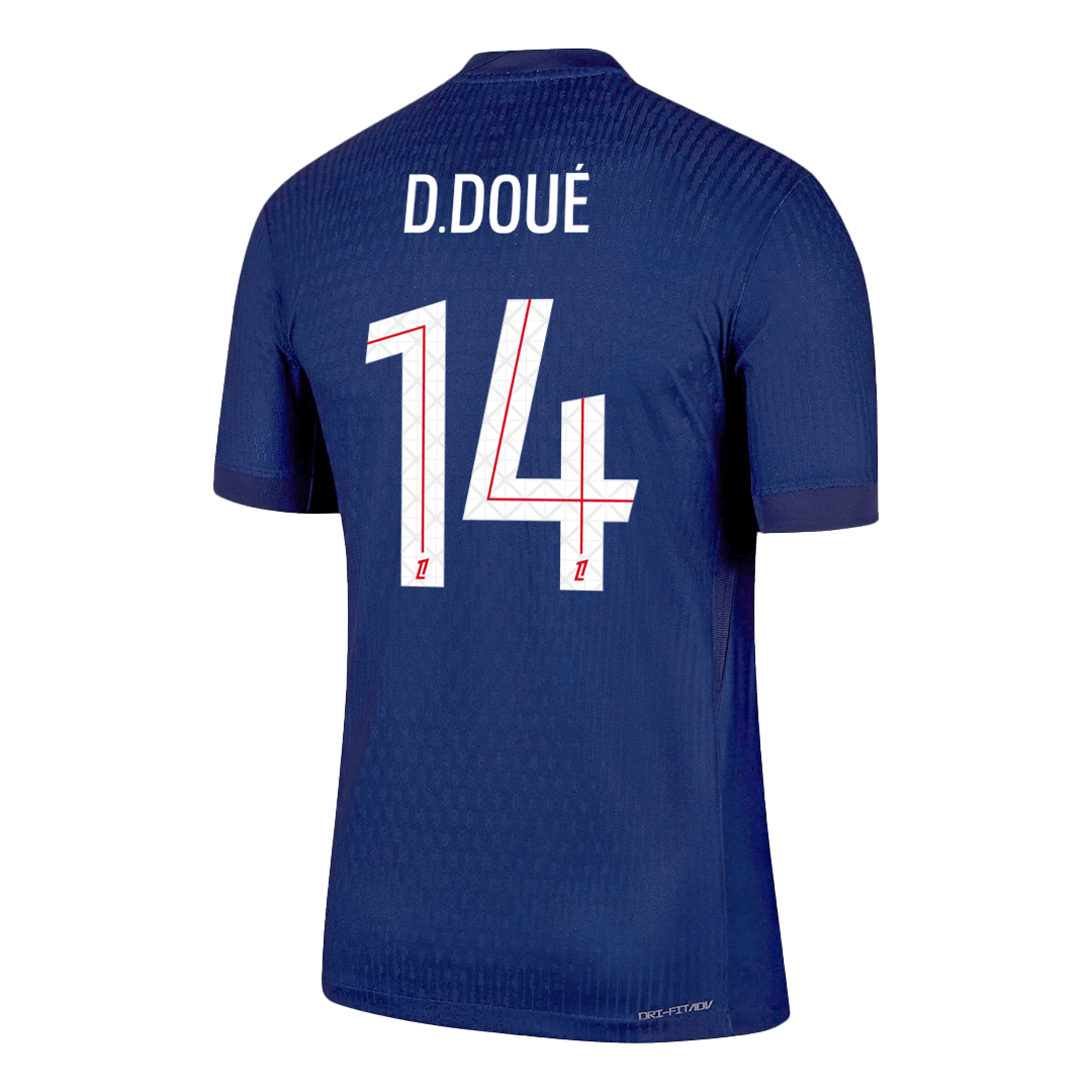 PSG D.DOUÉ #14 Player Version Home Soccer Jersey 2025/26 - Image 3