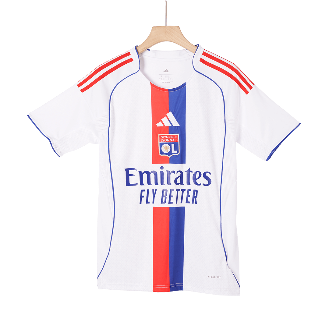 Olympique Lyonnais Soccer Jersey Home Shirt 2025/26 - Image 5