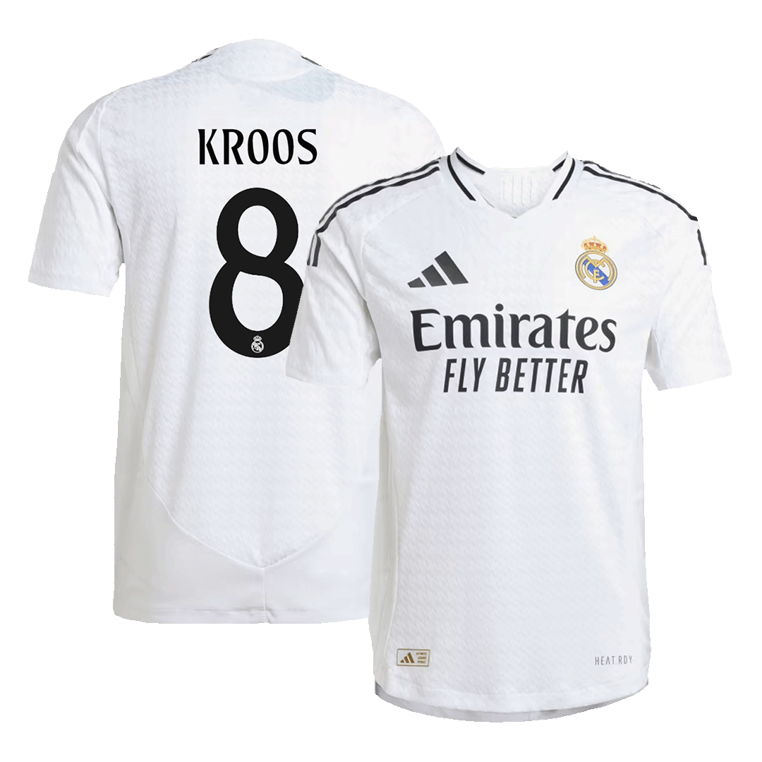 Real Madrid KROOS #8 Home Custom Player Version Soccer Jersey