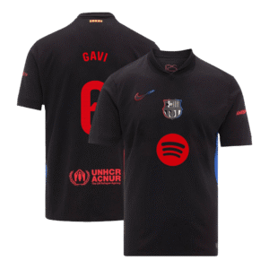 GAVI #6 Barcelona Soccer Jersey Away Custom Shirt Spotify Logo Without Text