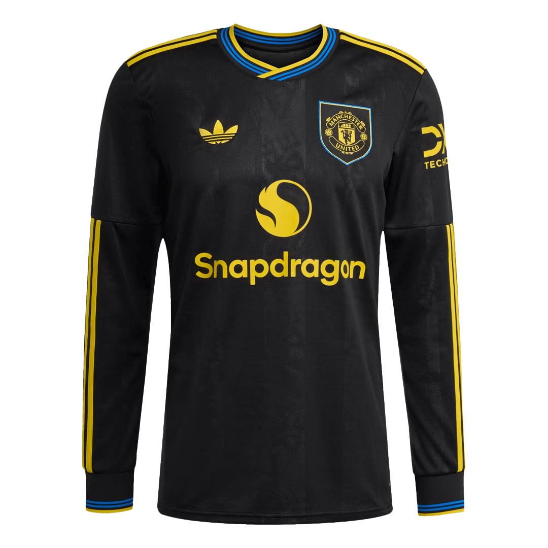 Manchester United Long Sleeve Jersey Third Away Football Shirt 2025/26