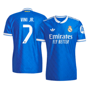 Real Madrid VINI JR. #7 Third Away Custom Player Version Soccer Jersey 2025/26