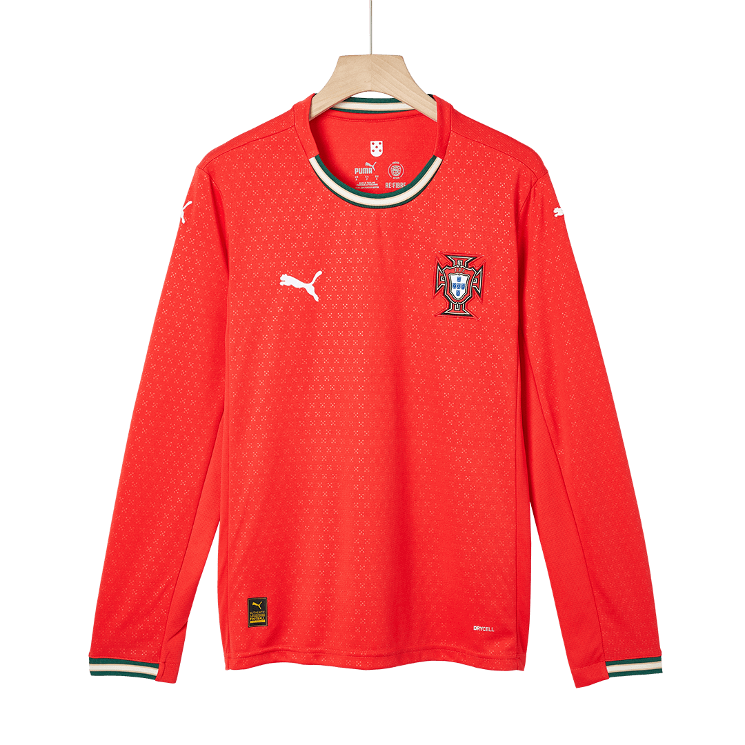 Portugal Long Sleeve Jersey Home Football Shirt 2025 - Image 4