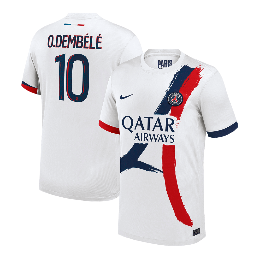 O.DEMBÉLÉ #10 PSG Soccer Jersey Away 2025/26 Custom Shirt