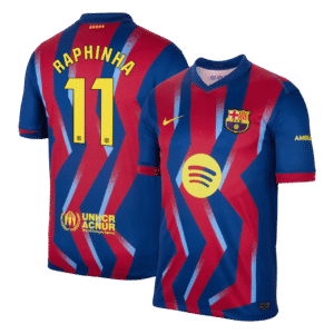 Barcelona RAPHINHA #11 Soccer Jersey Fourth Away Shirt 2025/26