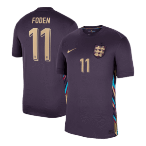 England Jersey Custom FODEN #11 Soccer Jersey Away