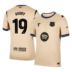 ROONY #19 Barcelona Soccer Jersey Away Custom Shirt 2025/26 - UCL