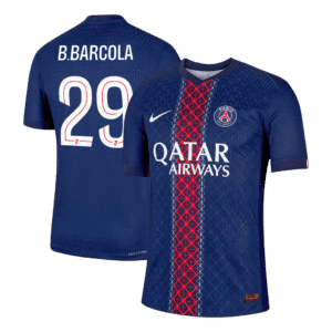 PSG B.BARCOLA #29 Player Version Home Soccer Jersey 2025/26