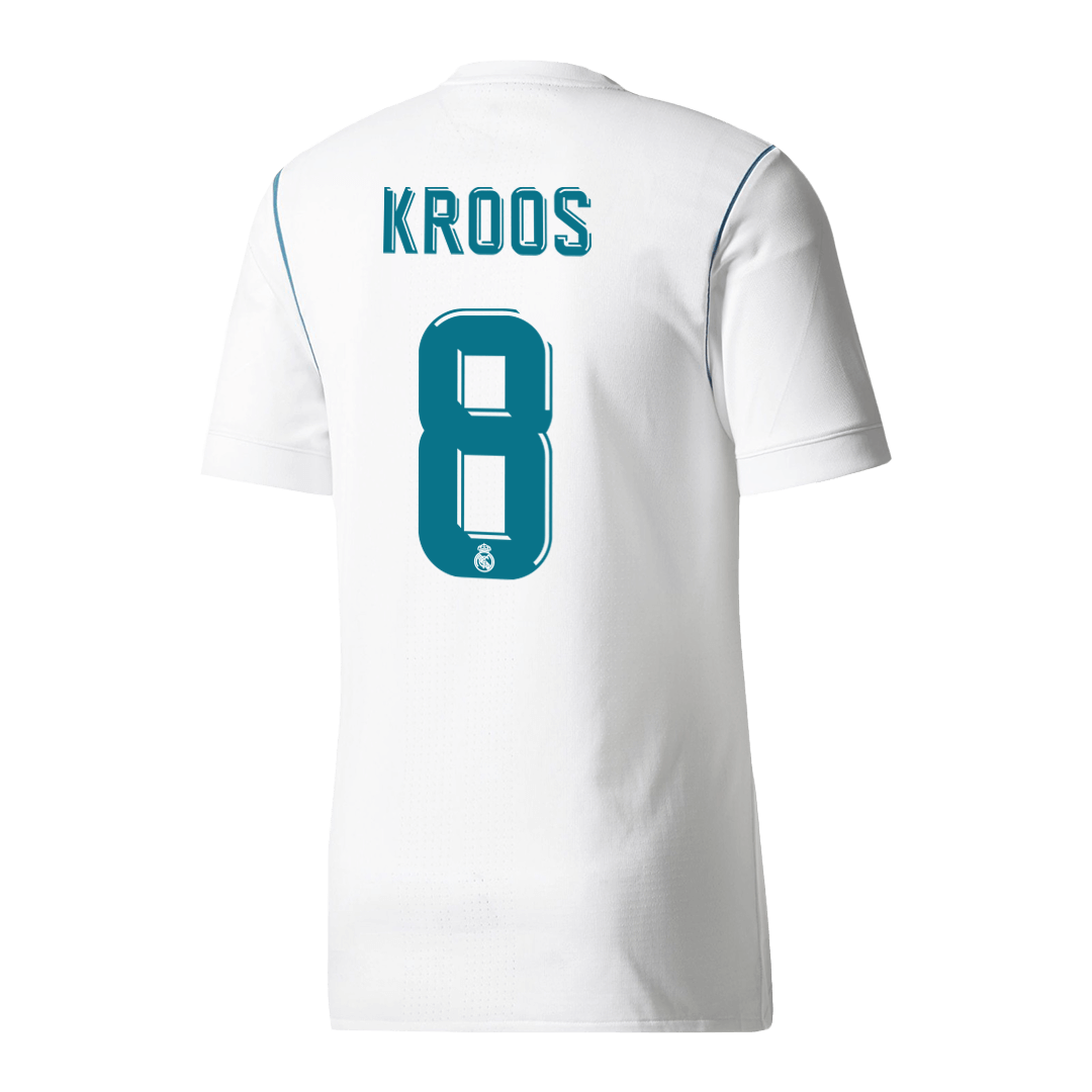 KROOS #8 Real Madrid Retro Jersey Home Soccer Shirt 2017/18