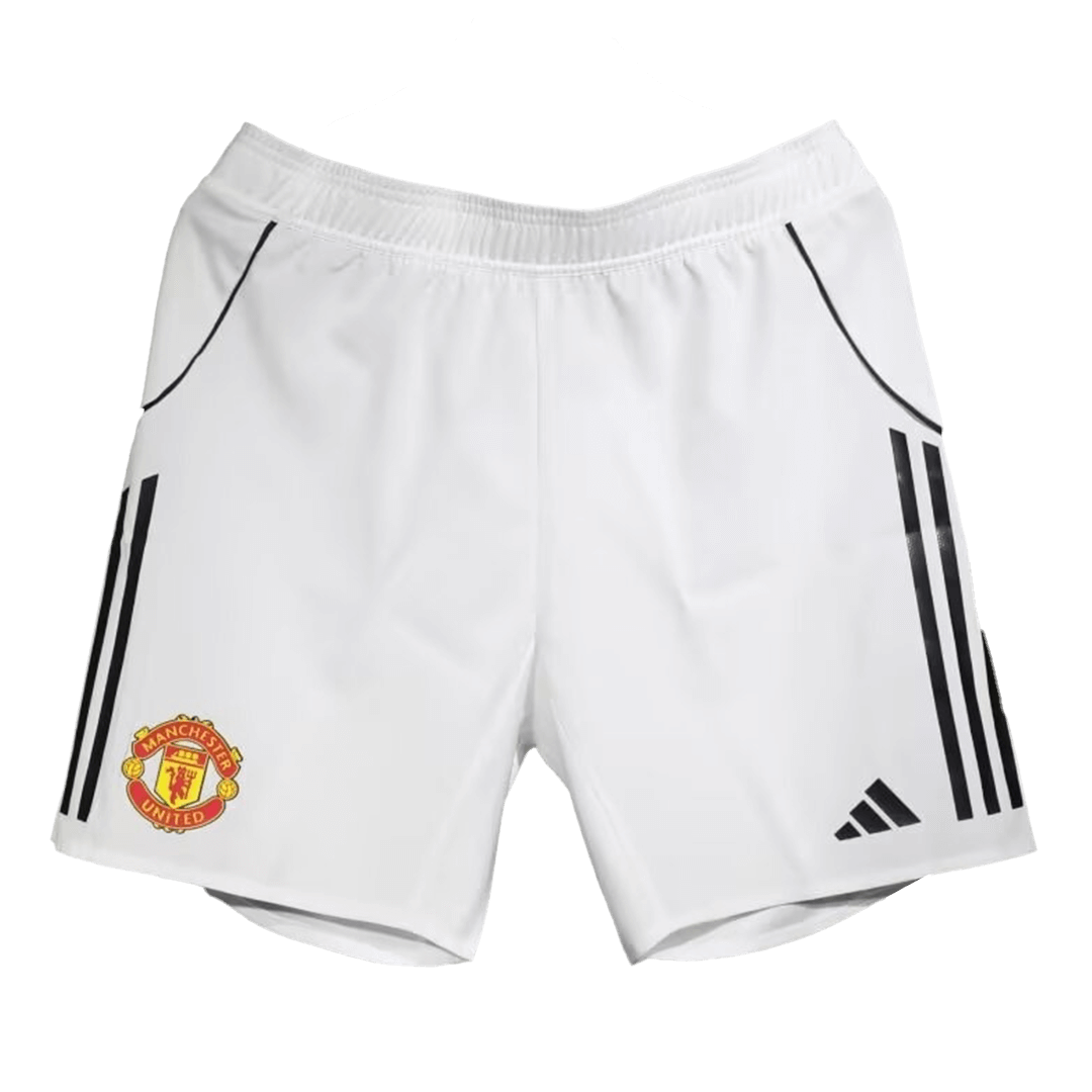 Manchester United Home Custom Player Version Soccer Shorts 2025/26