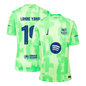 LAMINE YAMAL #19 Barcelona Third Away Soccer Jersey - UCL（Spotify Logo Without Text）