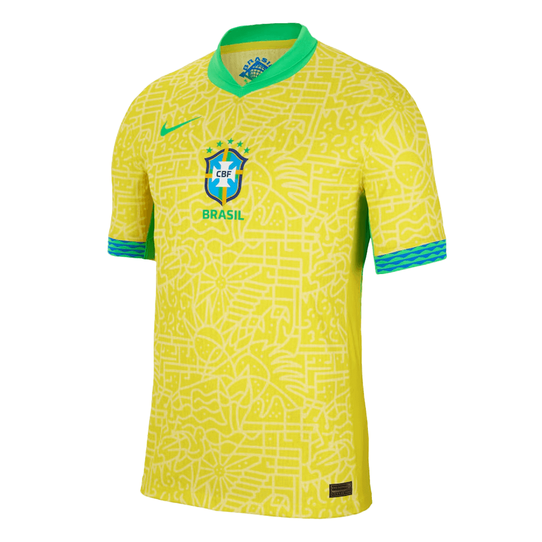 Brazil Home Custom Player Version Soccer Jersey Copa América