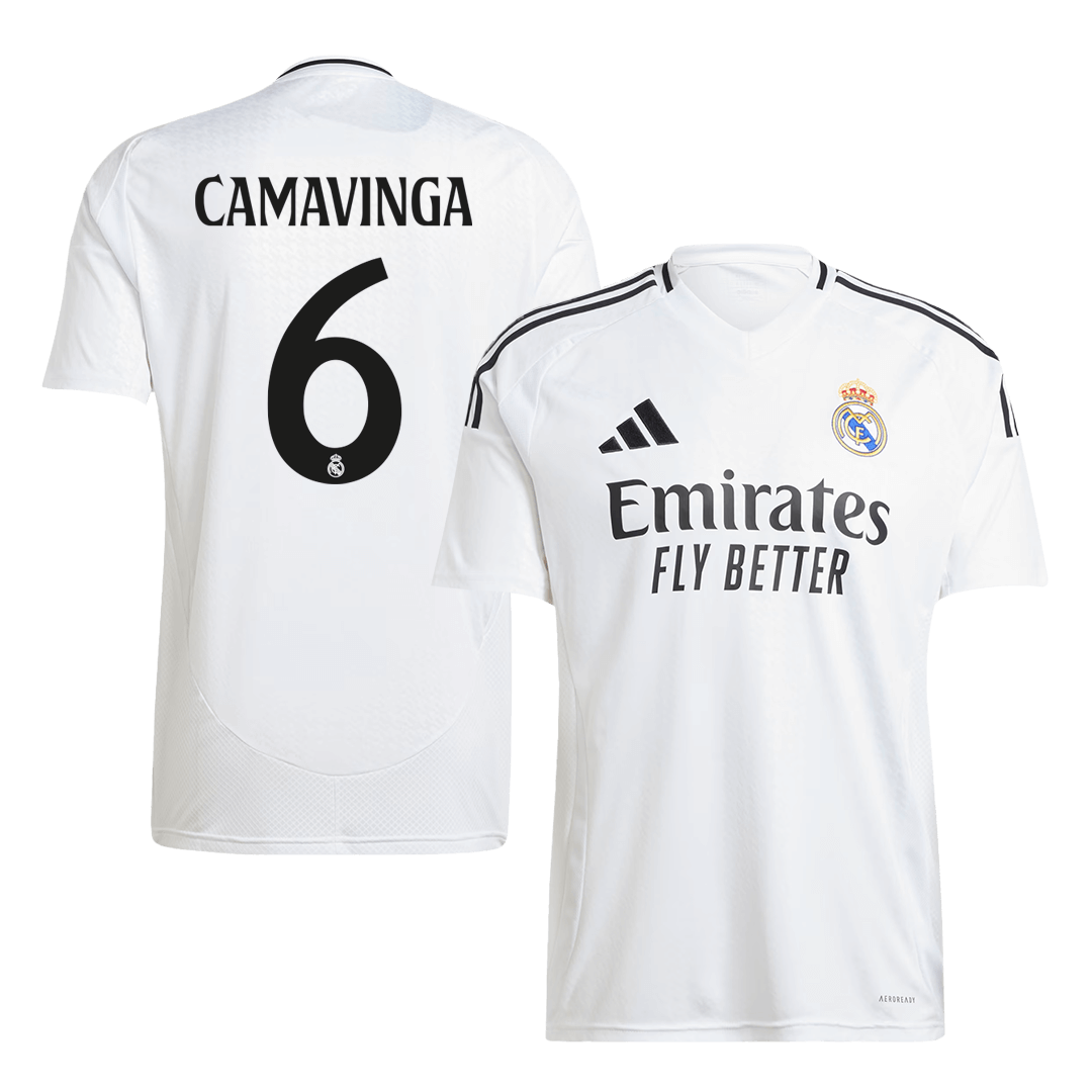 CAMAVINGA #6 Real Madrid Soccer Jersey Home Custom Shirt