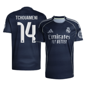 TCHOUAMENI #14 Real Madrid Soccer Jersey Away Custom Shirt 2025/26