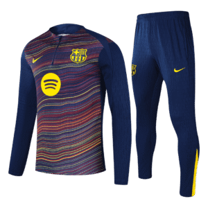 Kids Barcelona 1/4 Zipper Sweatshirt Soccer Training Kit 2025/26