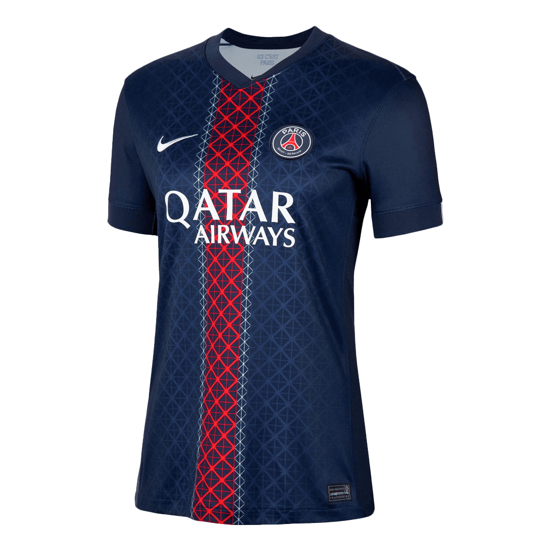 PSG Home Soccer Jersey Women's Custom Shirt 2025/26