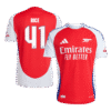 Arsenal RICE #41 Home Custom Player Version Soccer Jersey - UCL