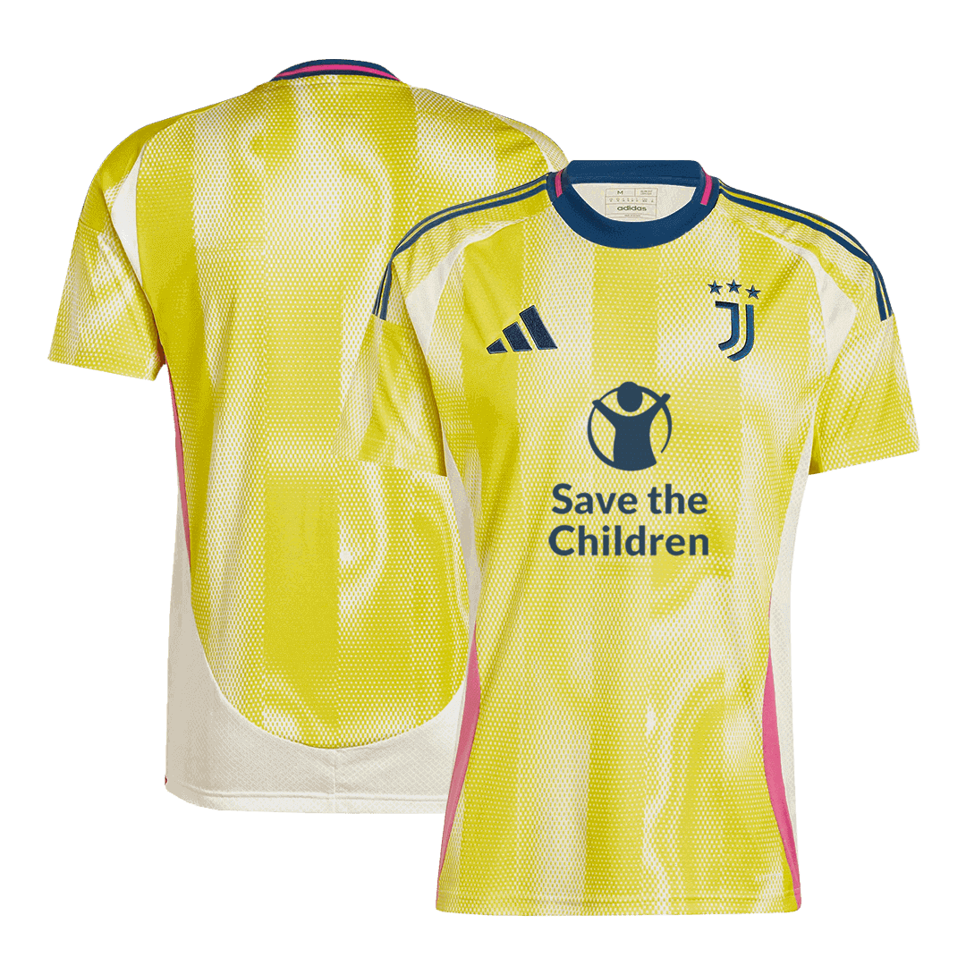 Juventus Soccer Jersey Away Custom Shirt Save The Children Sponsor - Image 3