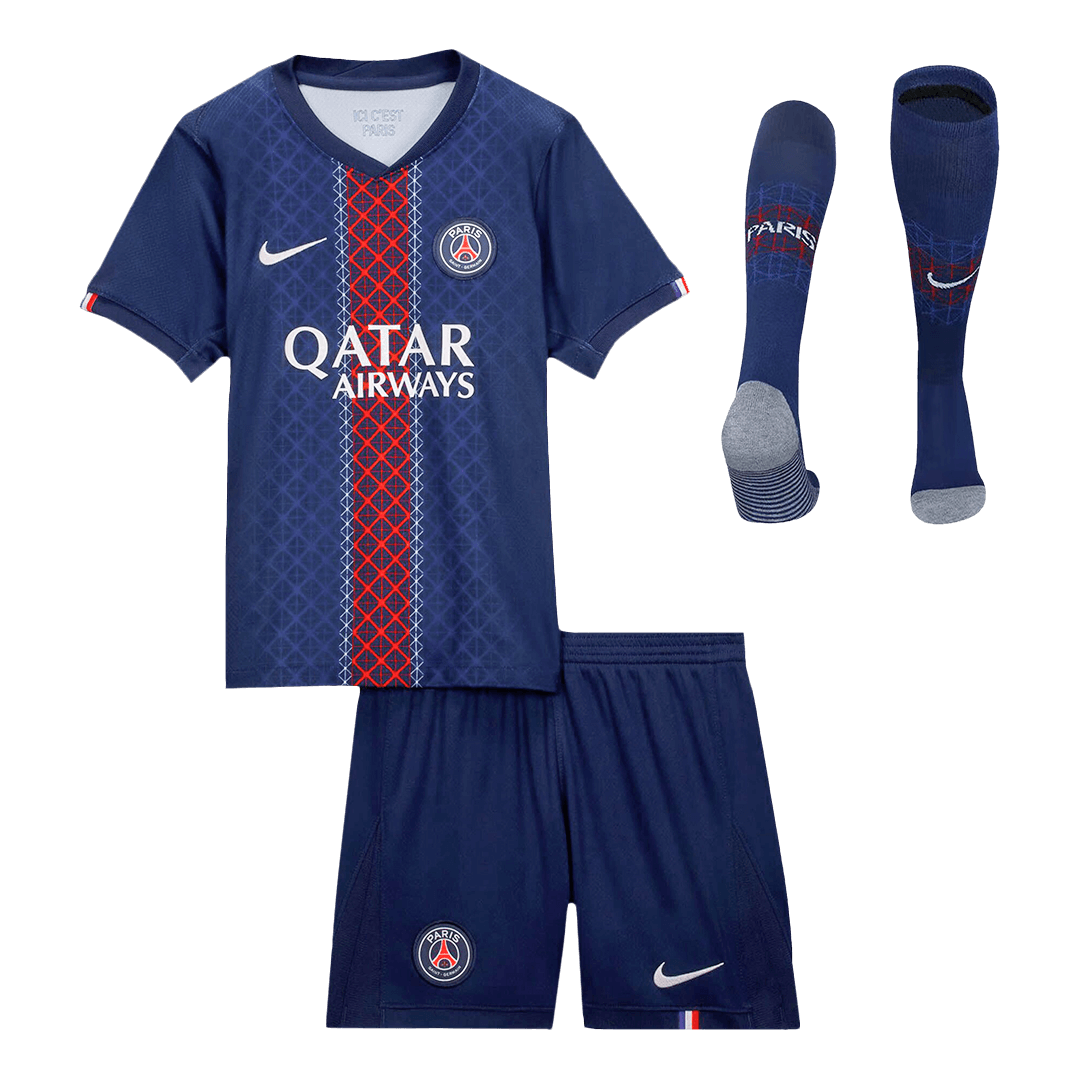 Kids PSG Home Custom Full Soccer Kits2025/26