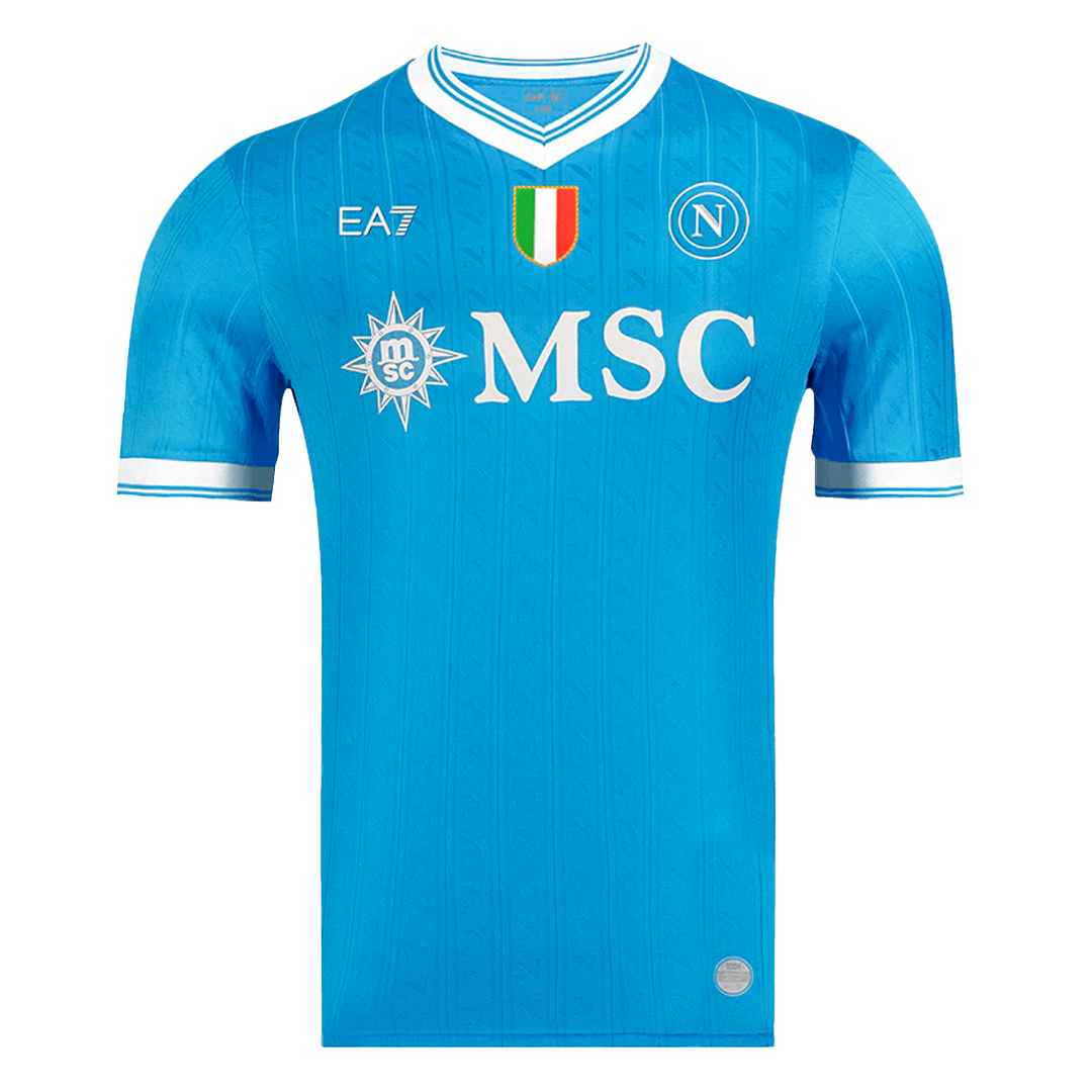 Napoli Home Custom Player Version Soccer Jersey 2025/26
