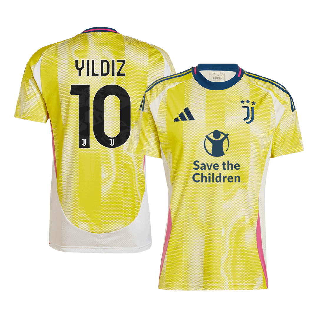 Juventus Jersey Custom YILDIZ #10 Soccer Jersey Away