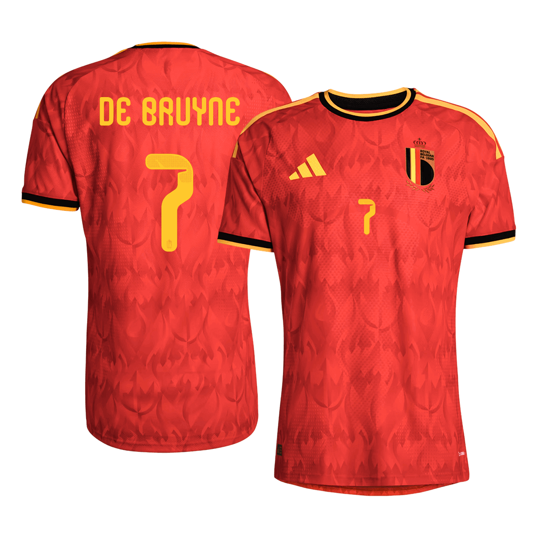 Belgium DE BRUYNE #7 Home Custom Player Version Soccer Jersey World Cup 2026