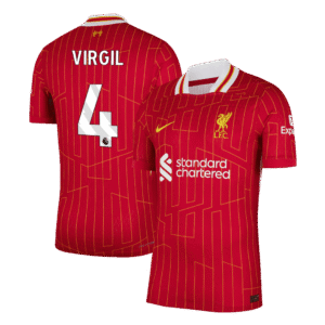 Liverpool VIRGIL #4 Custom Player Version Home Soccer Jersey