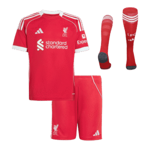 Kids Liverpool Custom Home Full Soccer Kits2025/26