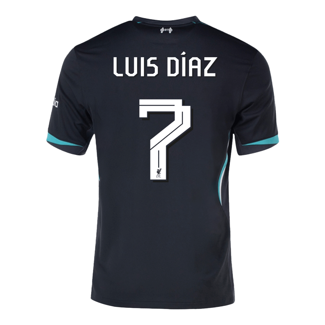 LUIS DÍAZ #7 Liverpool Soccer Jersey Away Custom Shirt - UCL - Image 3