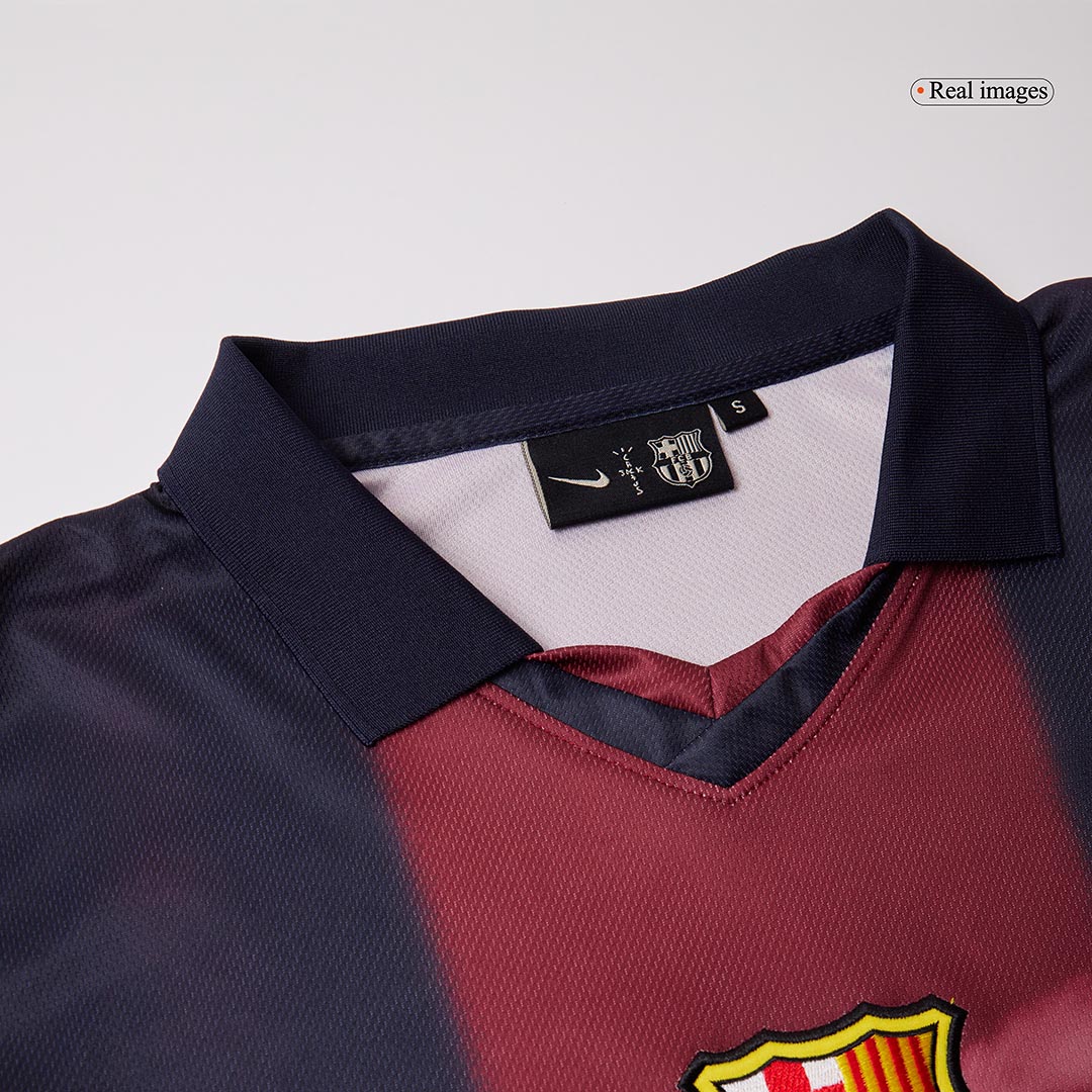 Barcelona X CJ Retro Jersey Home Soccer Shirt 2000/01 - Image 6