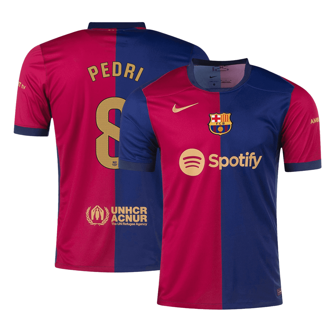 PEDRI #8 Barcelona Soccer Jersey Home Custom Shirt