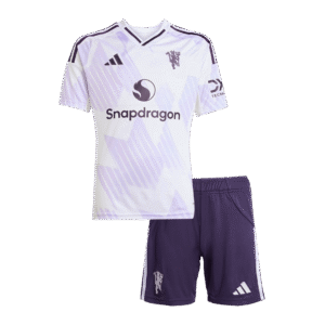 Kids Manchester United Custom Away Soccer Kits 2025/26