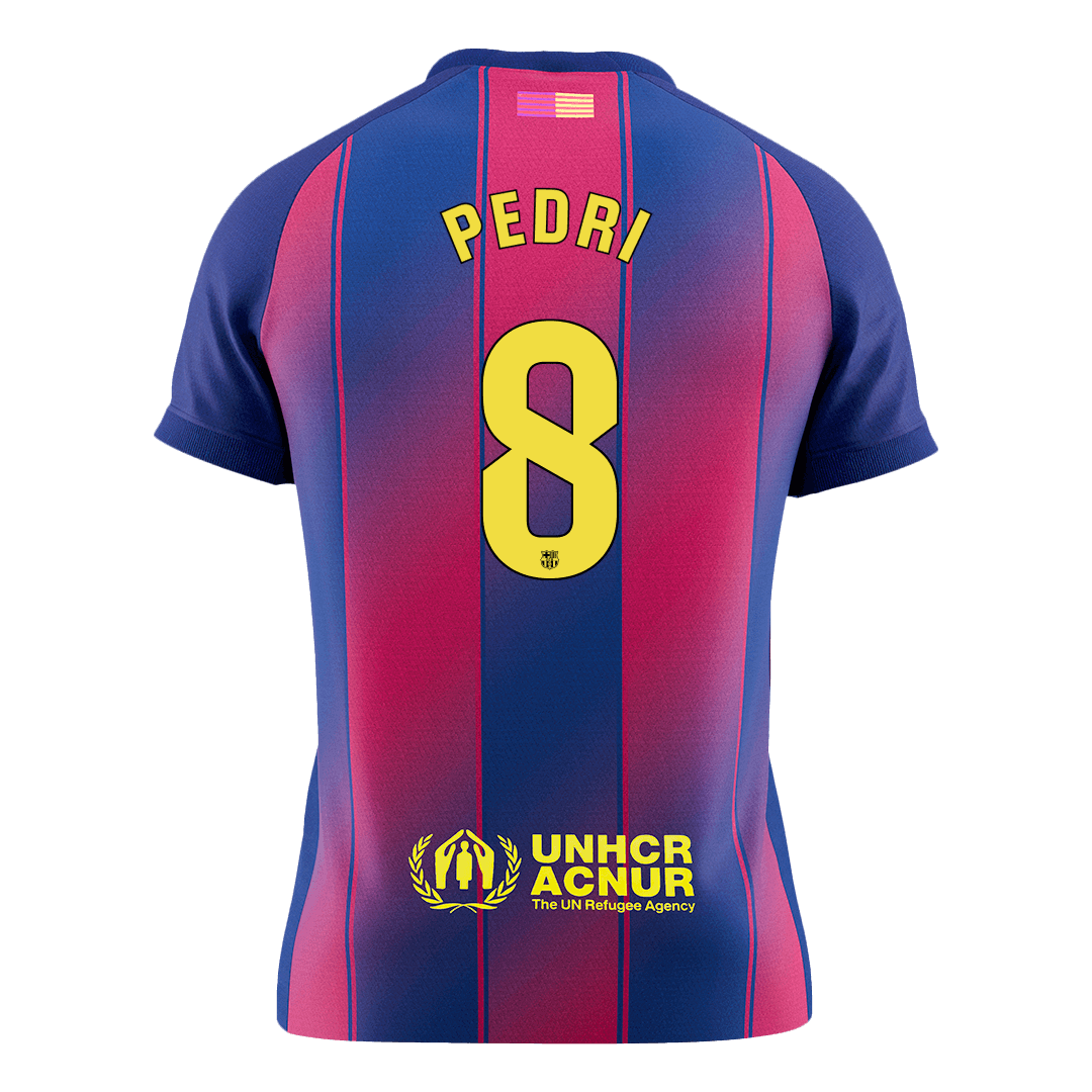 PEDRI #8 Barcelona Soccer Jersey Home Custom Shirt 2025/26 - Image 2