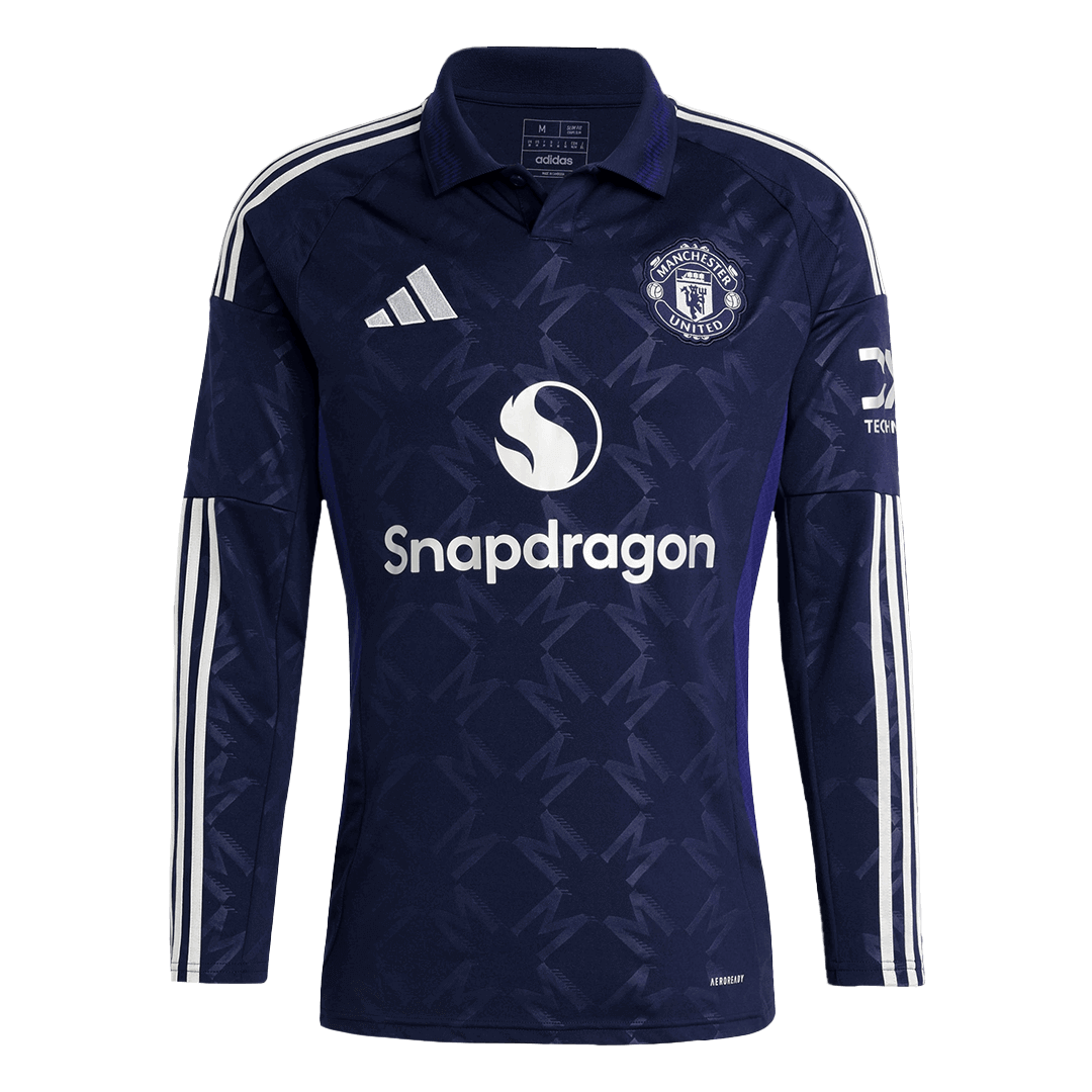 Manchester United Long Sleeve Jersey Away Football Shirt - Image 4
