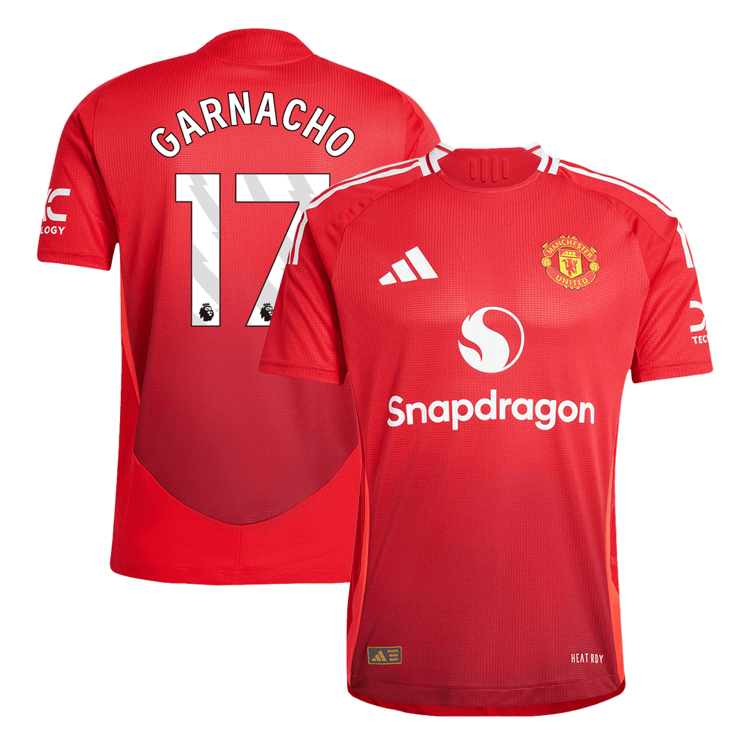 Manchester United GARNACHO #17 Home Custom Player Version Soccer Jersey