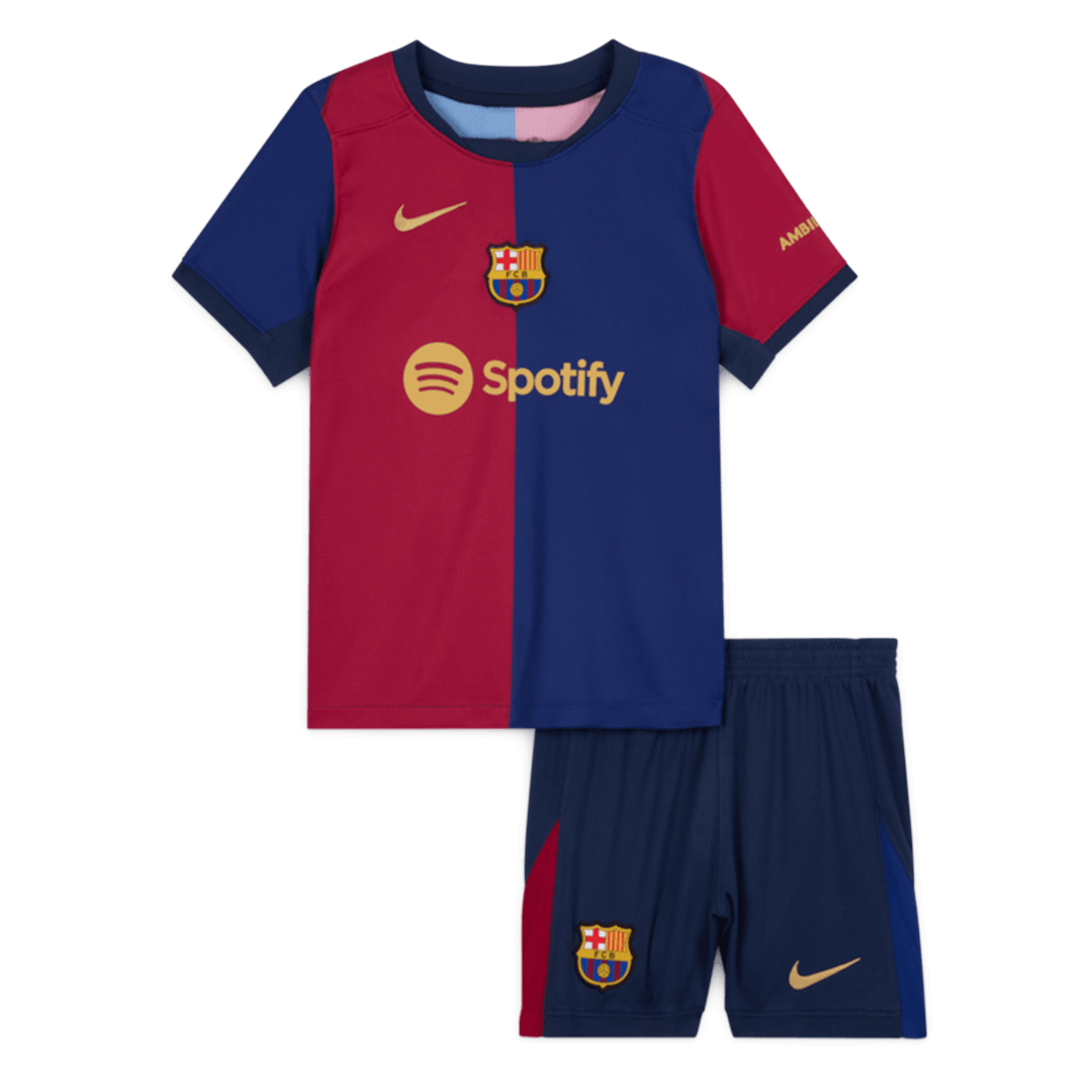 Kids Barcelona Custom Home Soccer Kits